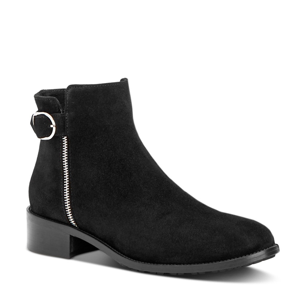 NWT Aquatalia Orleena Suede Ankle Boots with Block Heel